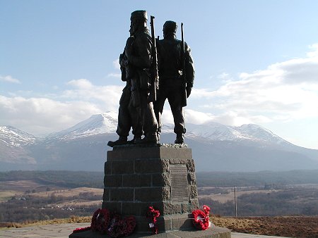Commando Memorial and Mountains