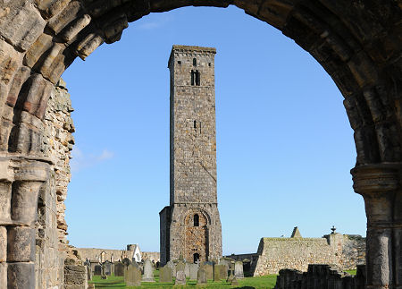 St Rule's Tower Seen from the Cathedral Priory