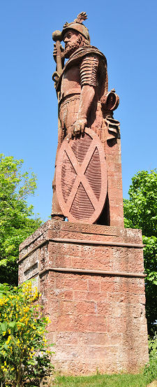 Side View of Statue