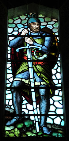 Stained Glass Depiction of Wallace