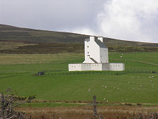 Distant View of Corgarff in White