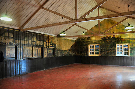 The Mess Hall Showing Part of the Mural