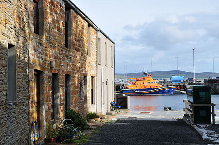 Lifeboat and Street Leading to Waterfront
