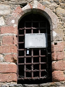 Castle Doorway: "Keep Out"