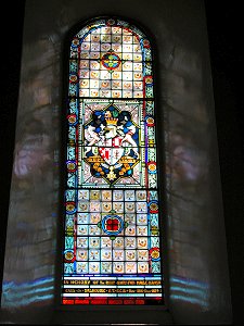 Stained Glass Window in East Gable
