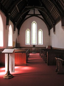 Looking West Within the Church