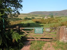Gate and Path to Morton Castle