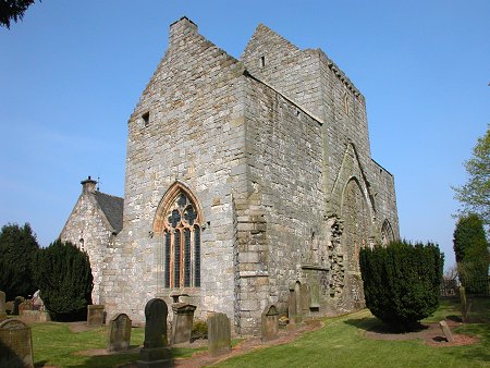 Preceptory from the South-East, with Parish Kirk Visible on the Left