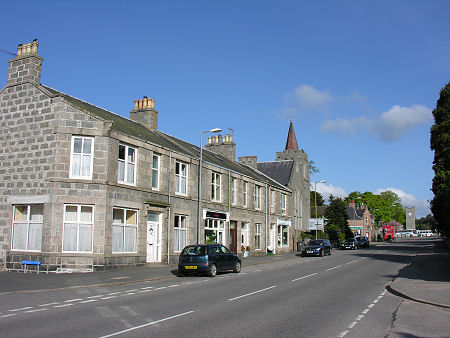 Approaching the Centre of Torphins from the South-East
