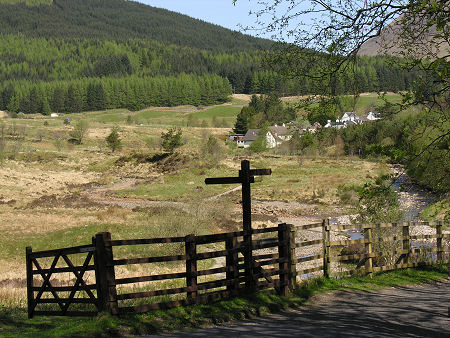 Tyndrum from Lower Railway Station, with The West Highland Way Entering the Village