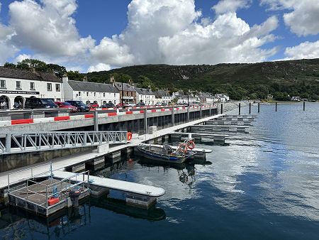 Ullapool in June 2023 with Harbour and Shore Street Works Nearing Completion