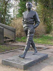 Statue of Jim Clark in Kilmany