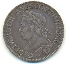 Oliver Cromwell Half-Crown, 1658