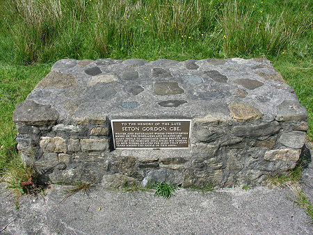 Memorial to Seton Gordon at Kilmuir on the Isle of Skye