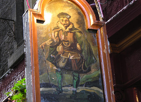 Pub Sign Depiction of "Jingling Geordie"...