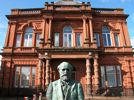 Statue of Keir Hardie in Front of Cumnock Town Hall