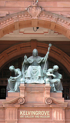 Statue of St Mungo at Kelvingrove