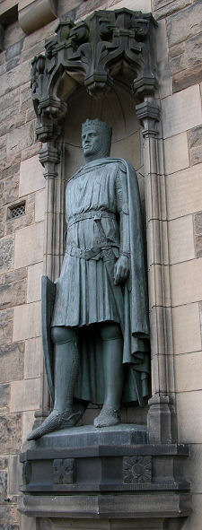 Statue of Robert at Edinburgh Castle
