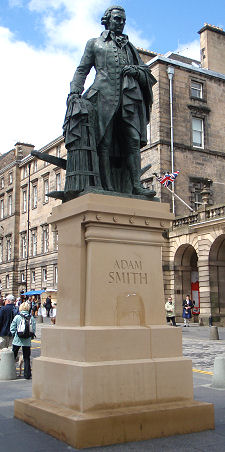 Statue of Adam Smith in Edinburgh