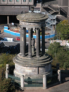 The Dougald Stewart Monument on Calton Hill