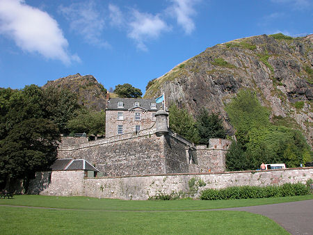 Dumbarton Castle, in Dunbartonshire until 1975