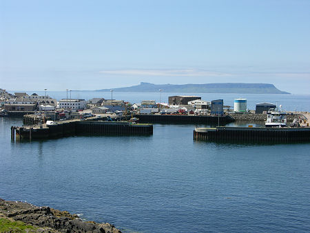 Mallaig, with the Isle of Rum in the background: both once parts of Inverness-shire