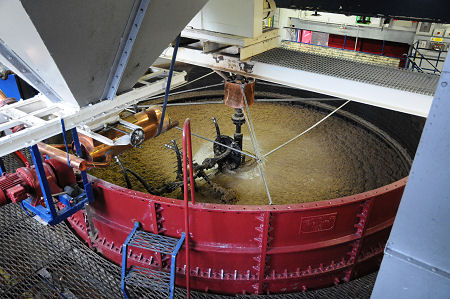 The Traditional Open Topped Mash Tun at Deanston