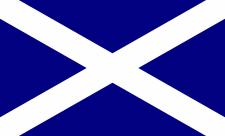 Saltire with a Navy Blue Field