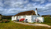 View of Berneray Hostel on North Uist