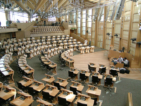 Debating Chamber of the Scottish  Parliament