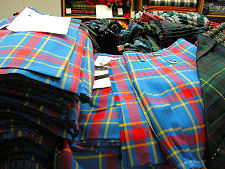 And here it is after being made into kilts for the South Australian Pipes & Drums at  Piob Mhor  in Blairgowie