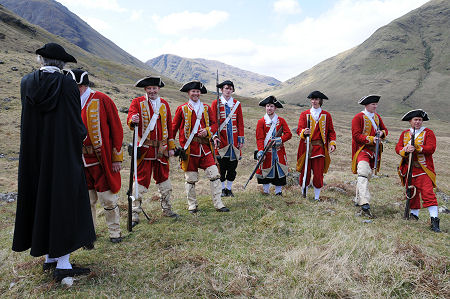 Redcoats Gather After the Chase in Glen Coe