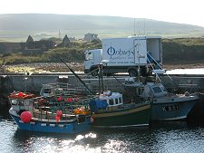 ...Being Collected by the Orkney Fishermen's Society