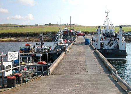 Tingwall Pier and the Rousay Ferry