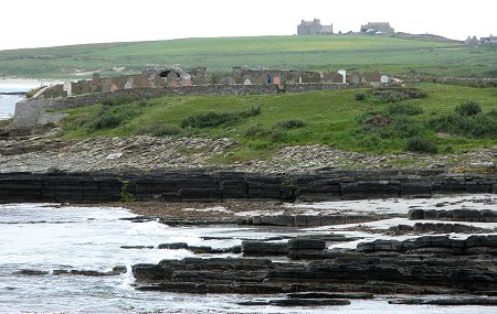 Cross Kirk Seen Along the Shore from the East