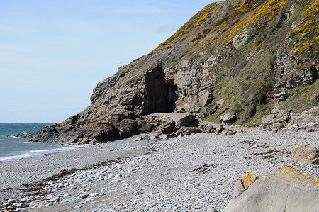 St Ninian's Cave Seen from the Beach