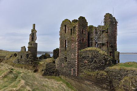 Castle Sinclair Girnigoe Seen from the Approach Path