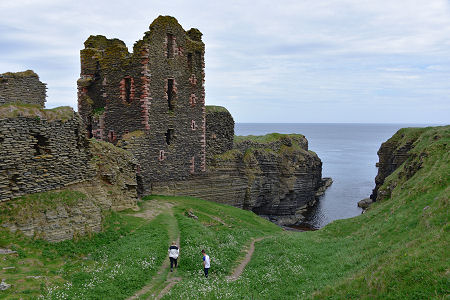 Castle Sinclair Girnigoe and its Harbour