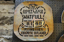 Stencil for Painting Fish Barrels