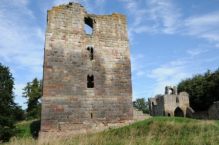 Etal Castle, Showing the Tower House and the Gatehouse